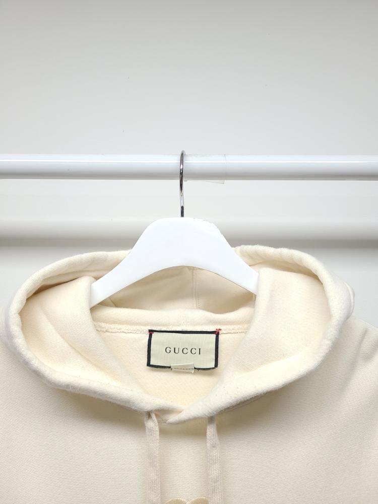 Gucci Ivory Tennis Logo Embroidered Hoodie - XL SKU12345 | eBay