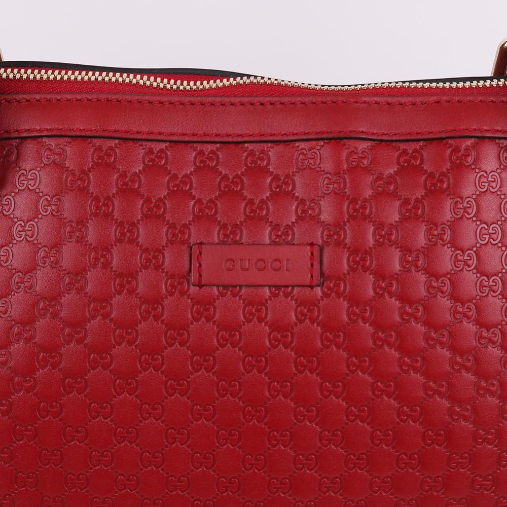 Gucci Microshima Red Large Dome Shoulder Bag 449658 70769085