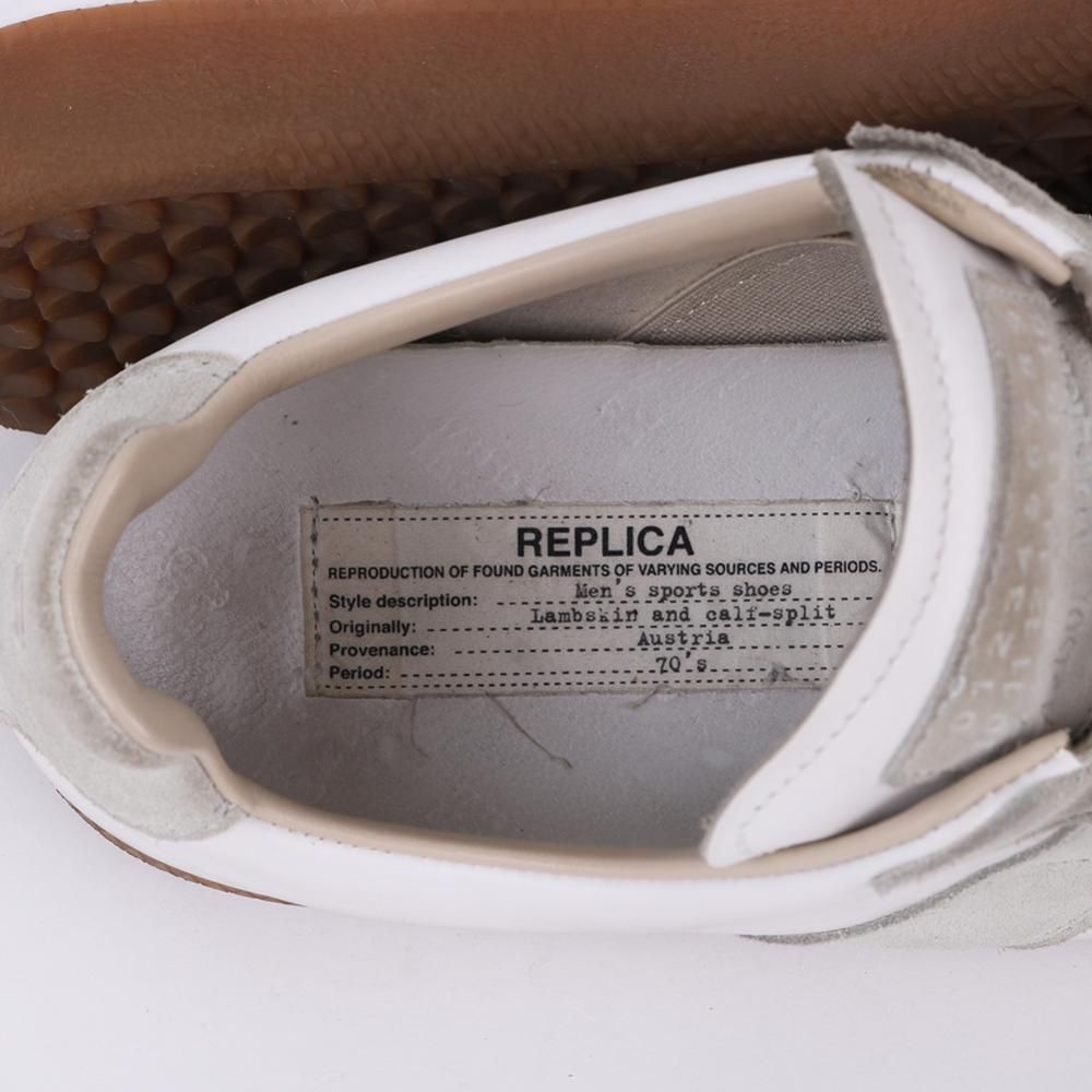 Sale【希少・Vintage】フランス軍 レザー ベルト 白Margiela