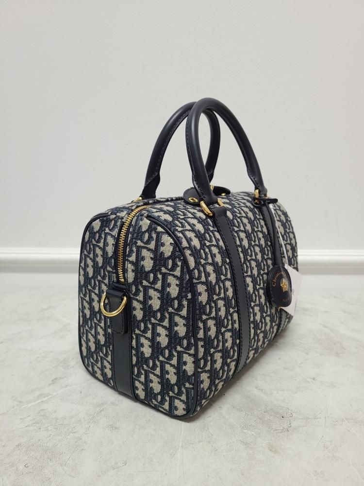 Dior Blue Oblique Jacquard Groove 25 Bag 25 121309298 | eBay
