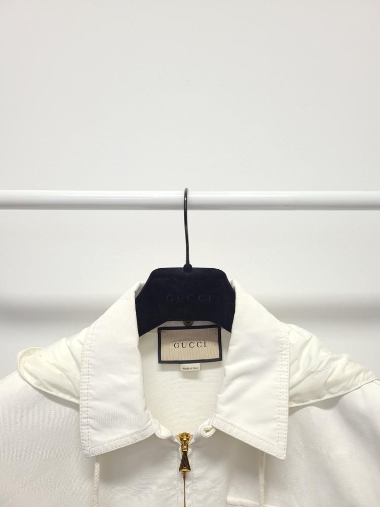 Gucci White Label Banding Logo Windbreaker Jacket 44