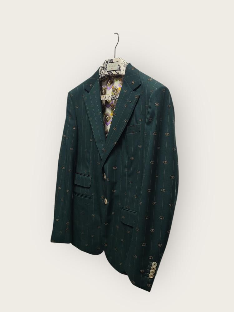 スーツ（メンズ） Gucci Suit Gucci Green DIY Multi GG Logo Jacquard Suit Set 46 44033085