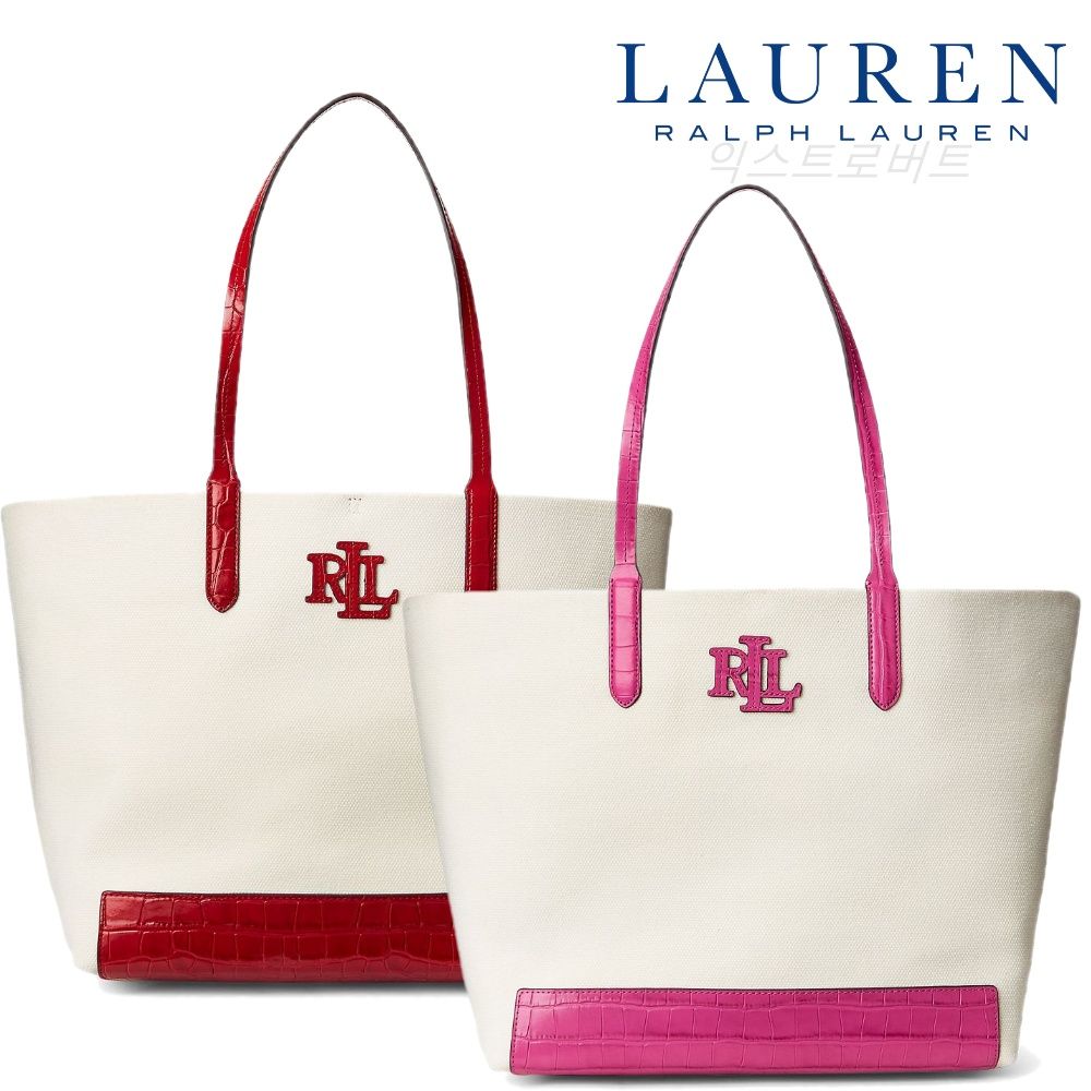 폴로랄프로렌(Polo Ralph Lauren) | 폴로 랄프로렌 (Polo Ralph Lauren) Large Canvas Goldie  Tote 14773829 여자 토트백 | 트렌비