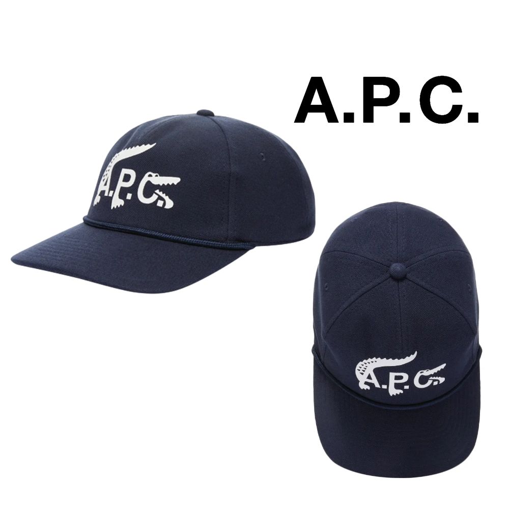 아페쎄 X 라코스테 모자 A.P.C 콜라보 볼캡 네이비 여자 남자캡모자 패션 테니스모자