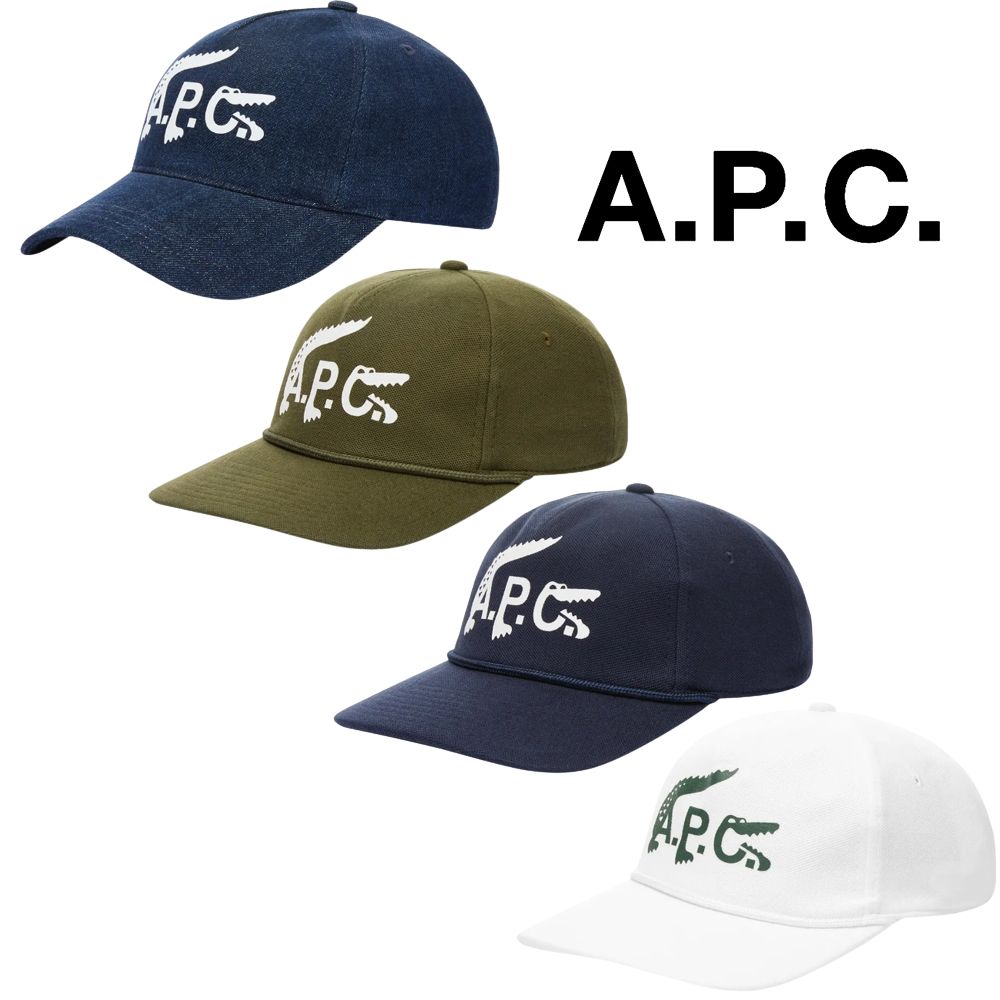 아페쎄 X 라코스테 모자 APC 콜라보 볼캡 4컬러 여자 남자캡모자 패션 테니스모자