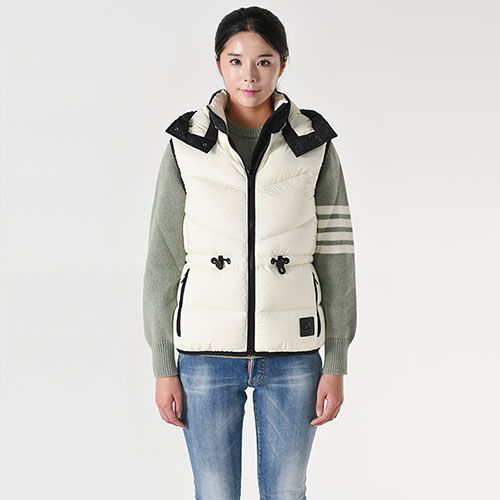 FLIGHTWEIGHT 플라잇웨이트 여성 패딩조끼화이트블랙