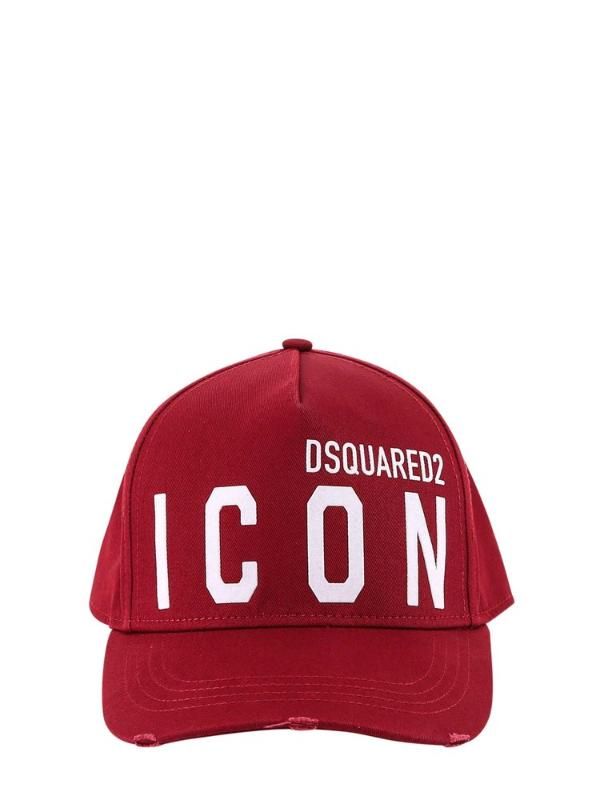 送料0円 Dsquared2 BE ICON BASEBALL CAP 23SS レッド ecousarecycling.com