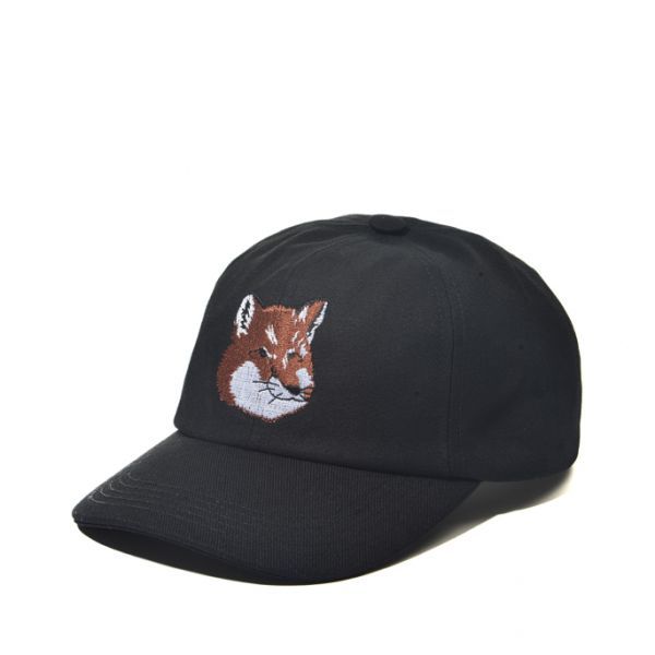 메종키츠네-(국내매장 정품) Maison Kitsune 22Fw Cap 6P Large Fox Head Embroidery  (Hu06118Ww0007-P199) (라지 폭스 헤드 자수 6패널 캡 모자) | Trenbe