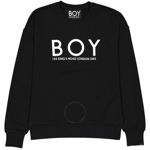 보이런던-레귤러 핏 스웻셔츠 Eagle Backprint Regular Fit Sweatshirt BOYEAGLEBKPTSWEATBLK/WHT | 트렌비 보이런던-레귤러 핏... 
