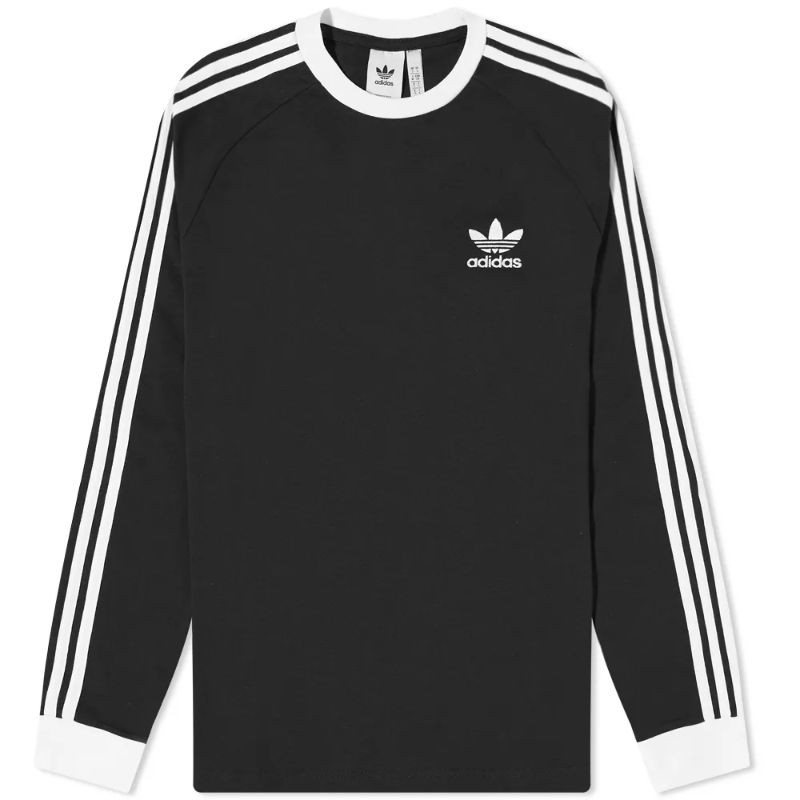 black and white adidas long sleeve