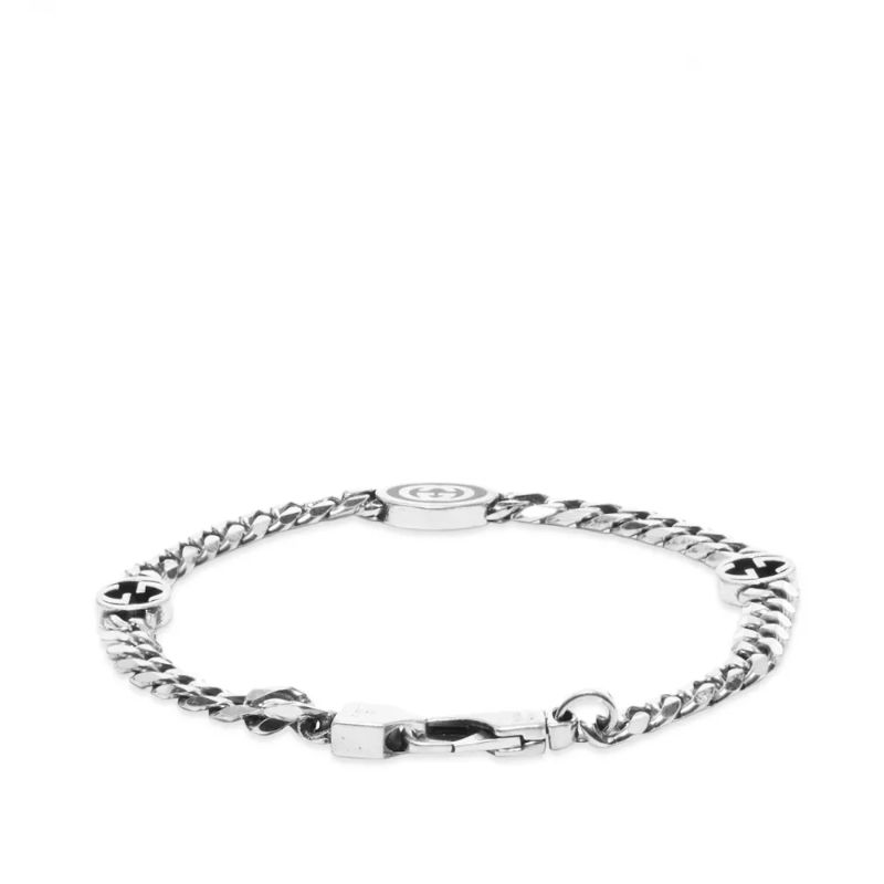 Shop GUCCI Interlocking g bracelet (678660 J8410 8191) by Sunflower.et