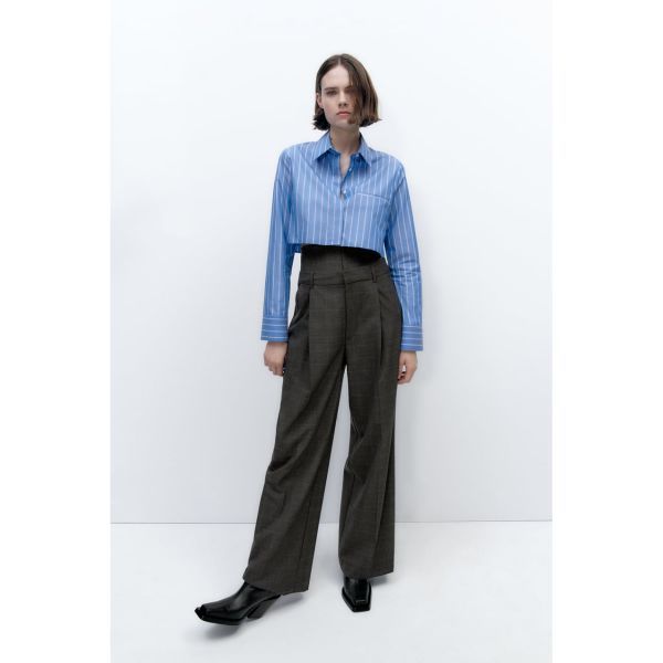 자라-우먼 ZARA 자라 풀 렝스 코르셋트리 인스파이어드 트라우저스 바지 팬츠 4604420 | 트렌비 자라-우먼 ZARA 자라 풀 렝스... 