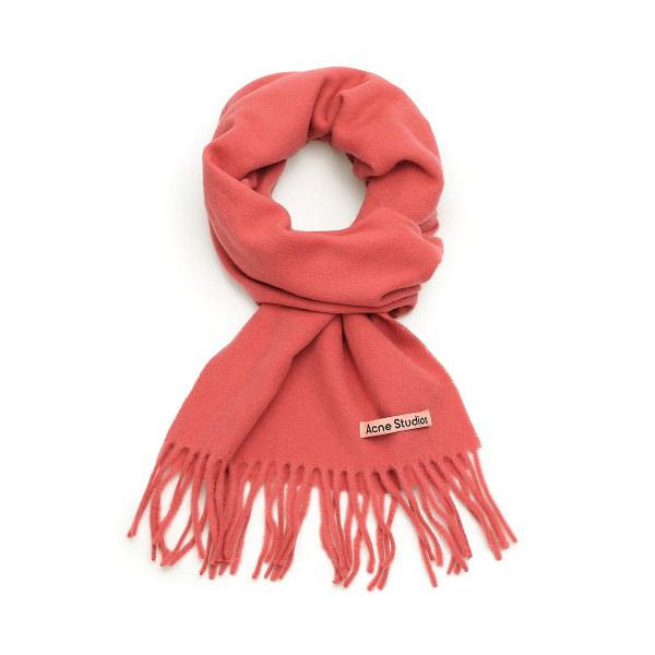 아크네스튜디오-ACNE STUDIOS 아크네 스튜디오 캐나다 내로우 뉴 울 스카프 라즈베리 핑크 Canada Narrow New Wool Scarf Raspberry... 