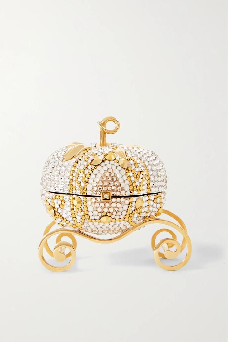 Judith Leiber Crystal-Embellished Strawberry Cupcake Clutch Bag
