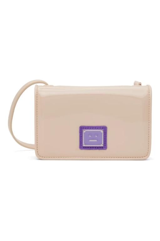 ACNE STUDIOS-아크네스튜디오 베이지 패치 숄더백 Light Beige... STUDIOS-아크네스튜디오 베이지 패치 숄더백 Light Beige/Purple... 