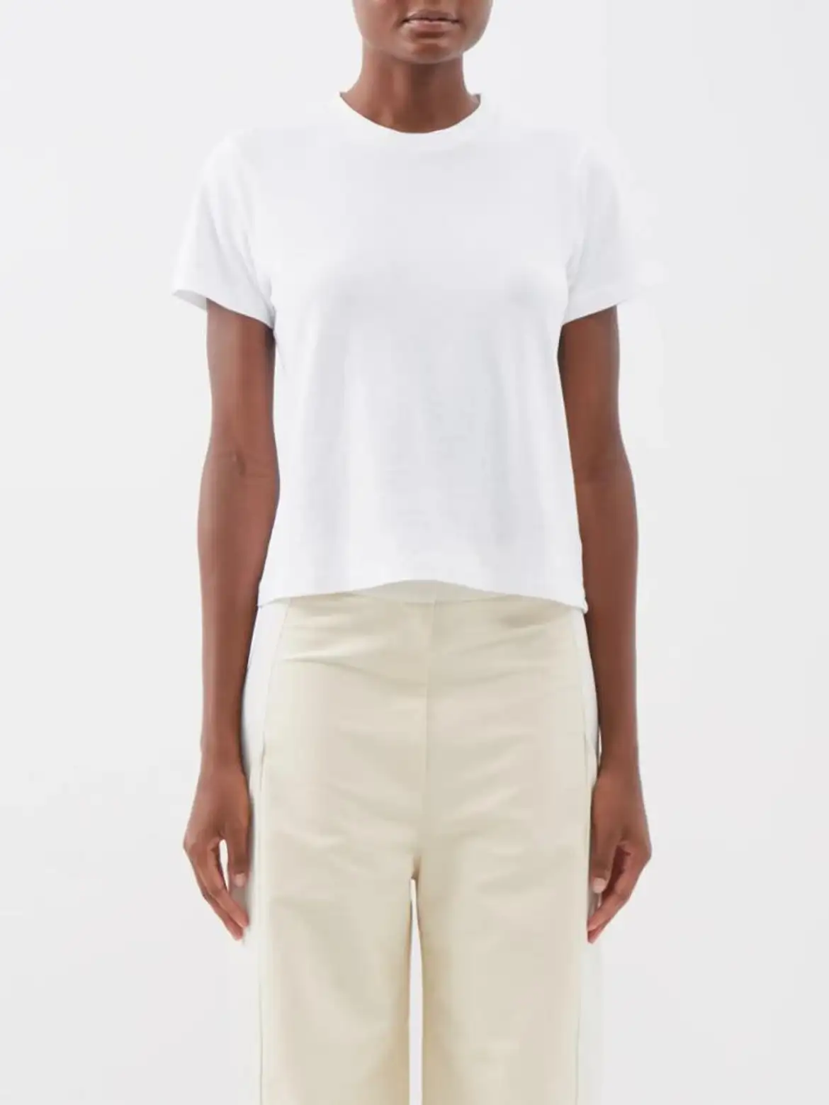 카이트-카이트 여성 Emmylou cotton jersey T shirt White