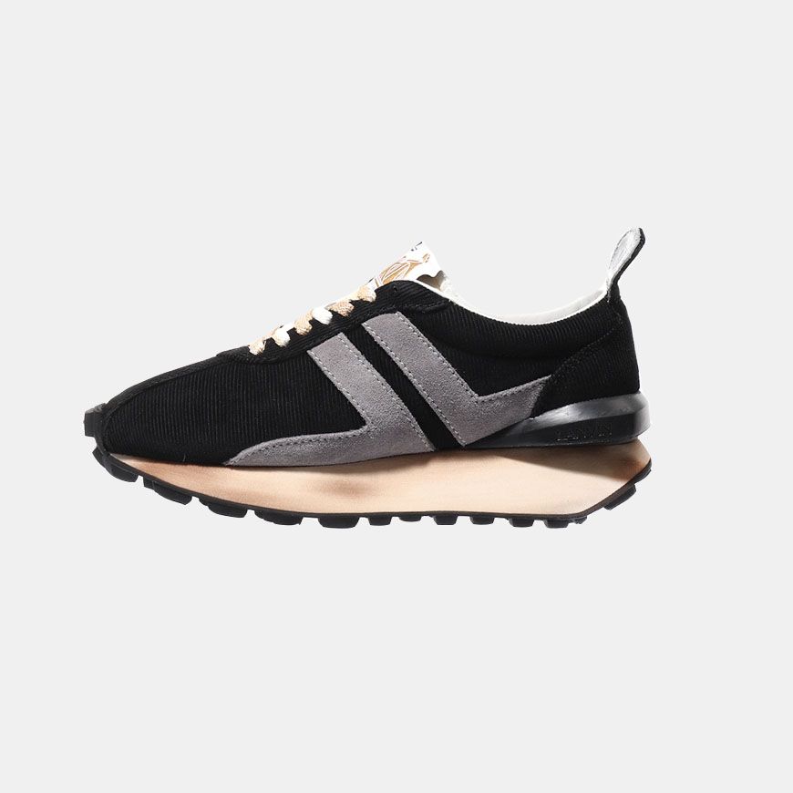 랑방-블랙 스니커즈 Black & Gray Bumper Sneakers 11252841 | 트렌비 랑방-블랙 스니커즈 Black & Gray Bumper Sneakers 11252841... 