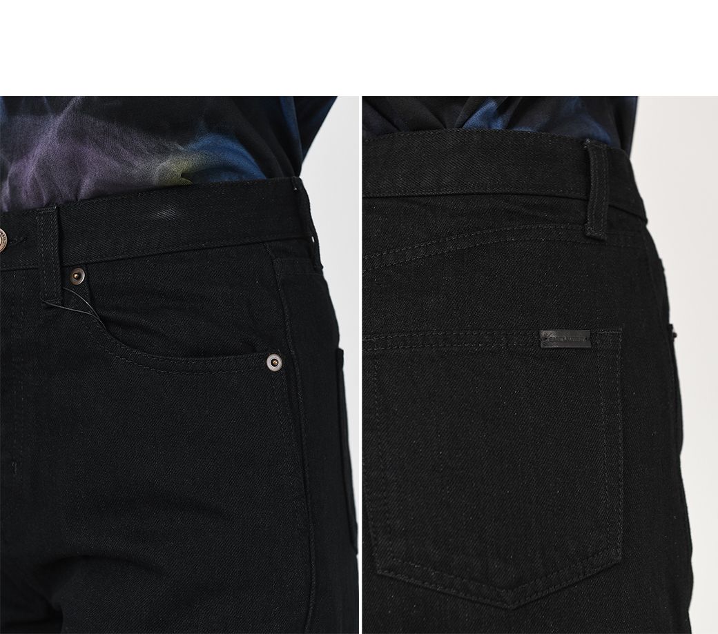 SAINT LAURENT PARIS｜JEANS (644024 YF899 1220) Saint Laurent High Waist Women's Slim Jeans 644024 33678419