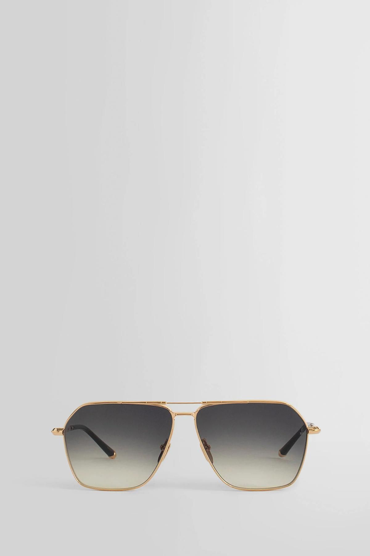 Jacques Marie Mage Runaway Frame Jet Lens Dark Gold Hardware