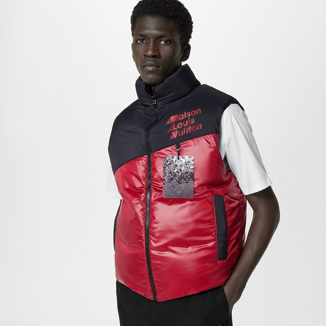 루이비통[LOUIS VUITTON] 리버서블 윈터리 다운 조끼 REVERSIBLE WINTERY DOWN GILET 1AATAI Red