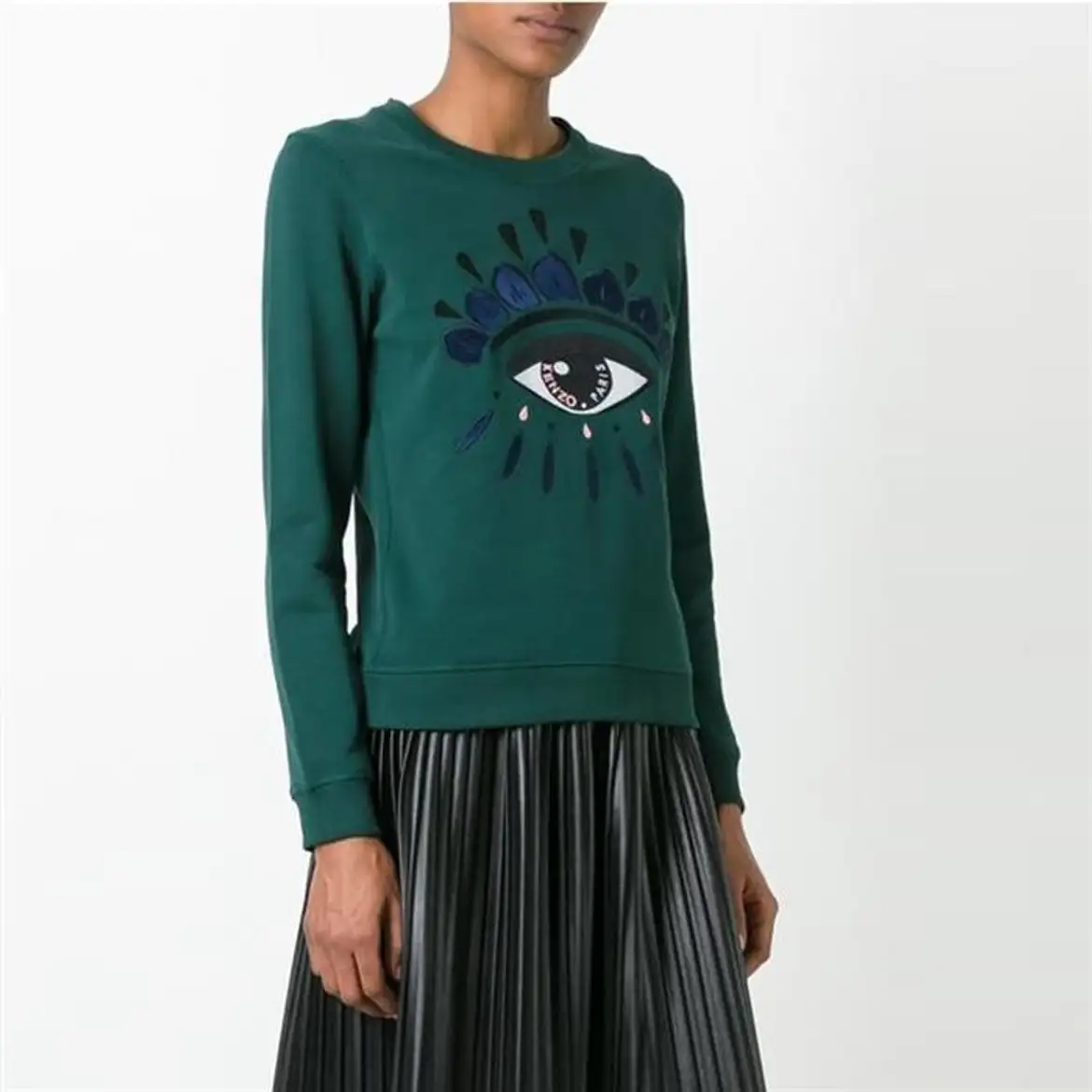 KENZO: Tiger Varsity Jungle sweatshirt in cotton with embroidery - Black