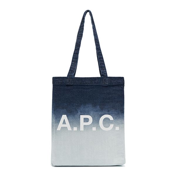 A.P.C. Sac Ambre Logo Bucket Bag in Black