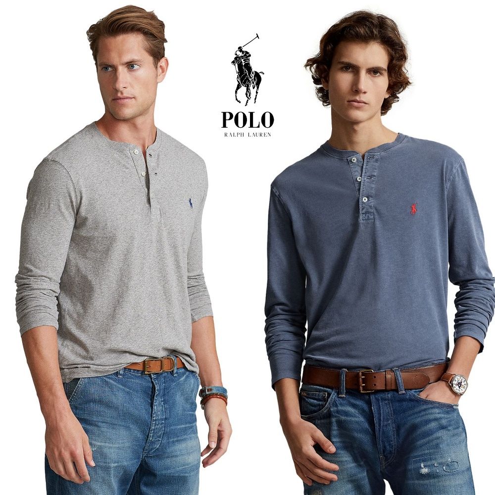 폴로 랄프로렌 (Polo Ralph Lauren) 12559088 남자 저지 헨리넥 셔츠