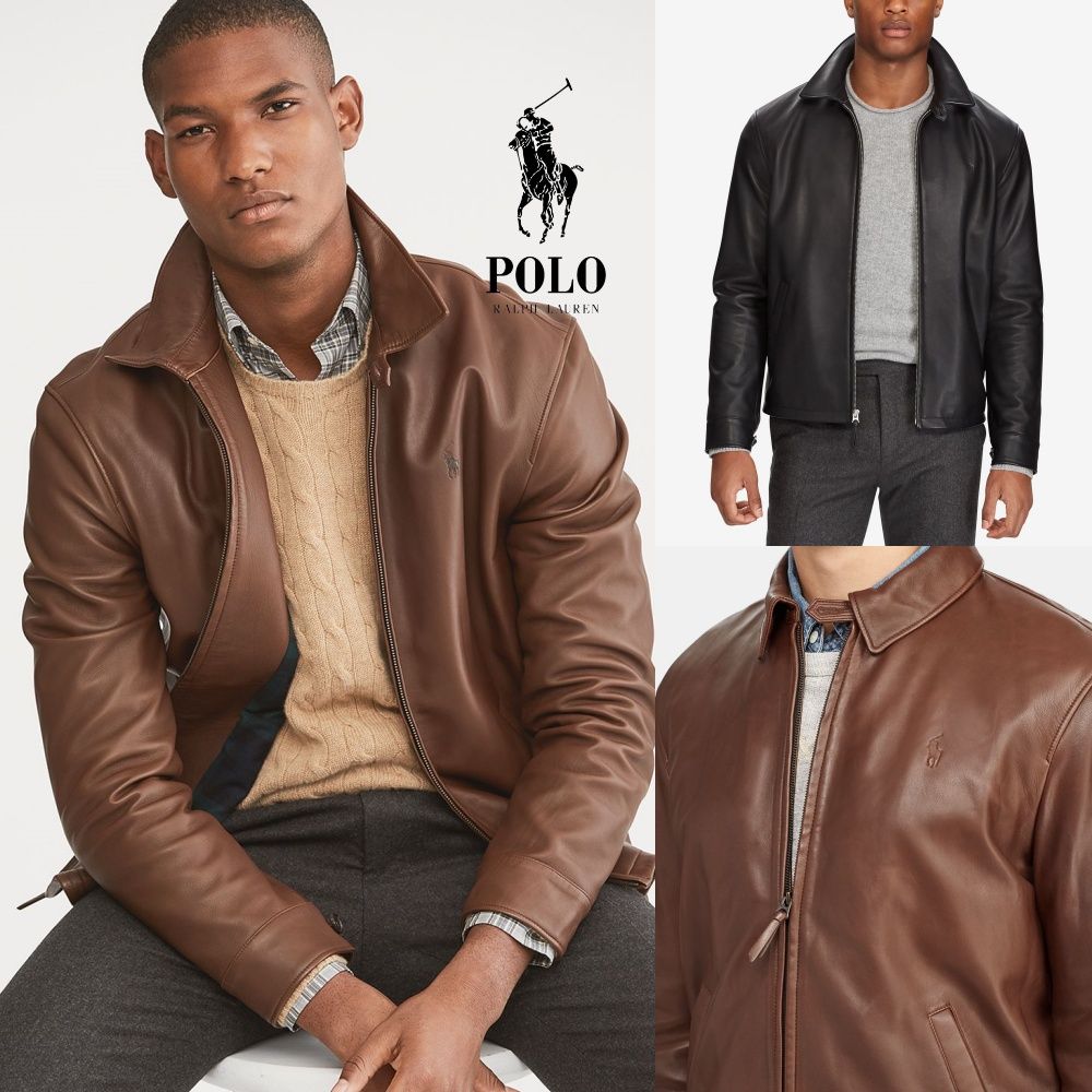 폴로 랄프로렌 (Polo Ralph Lauren) 4602324 남자 풀 그레인 양가죽 자켓