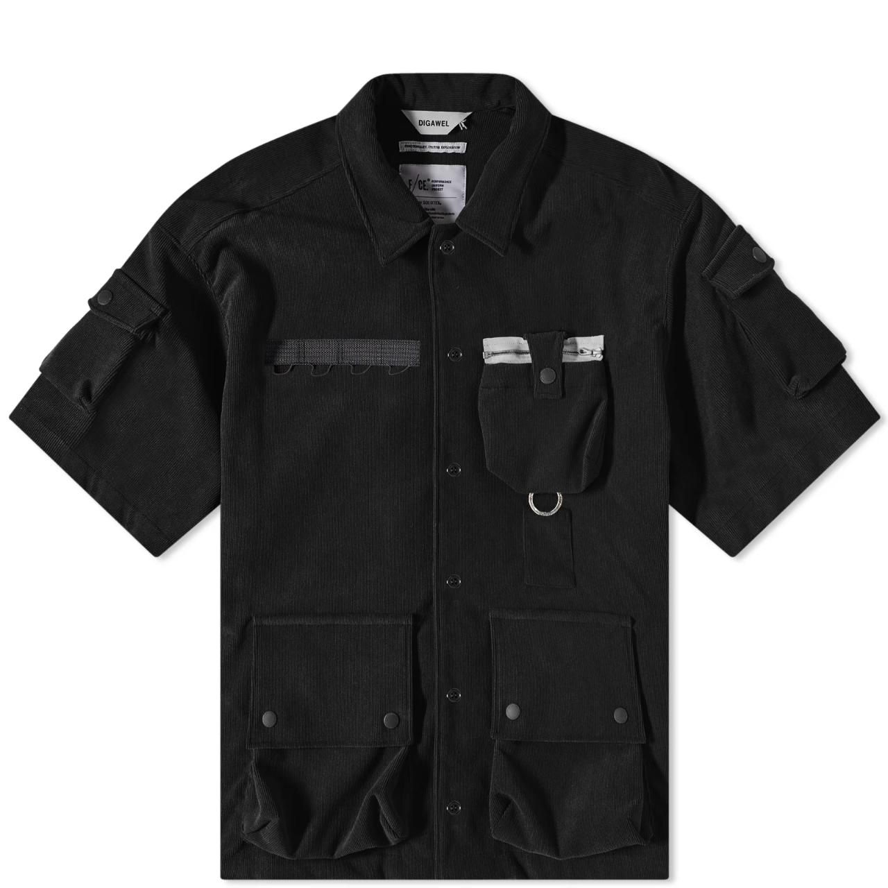 Digawel-디그웰 DIGAWEL Coach Shirt Jacket DWWA029-BLK | TRENBE