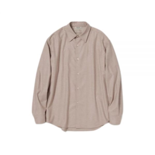 오라리-AURALEE 오라리 WOOL FULLING FLANNEL SHIRTS (A22AS01CF TOP