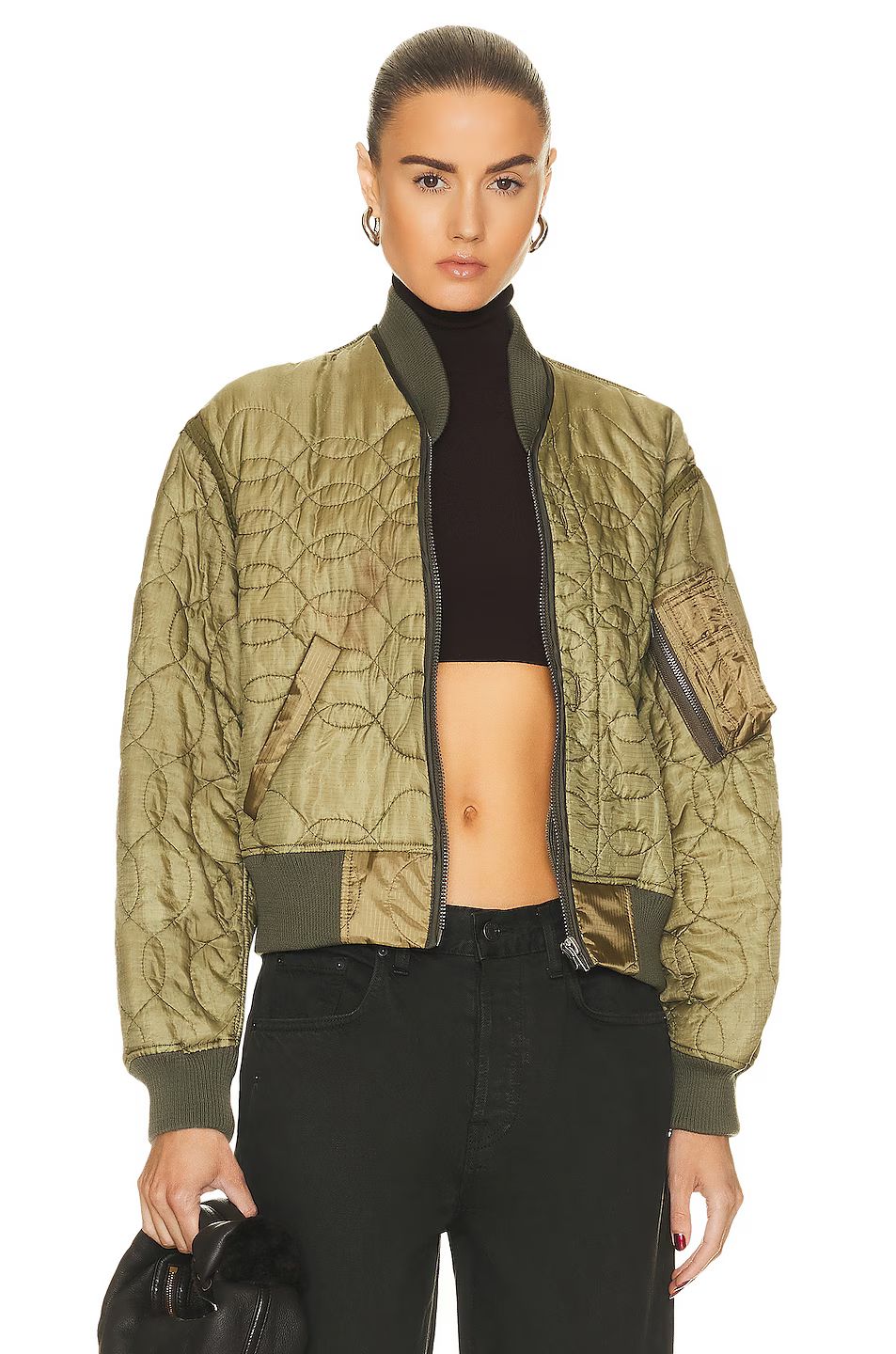 R13 Refurbished Liner Bomber Jacket