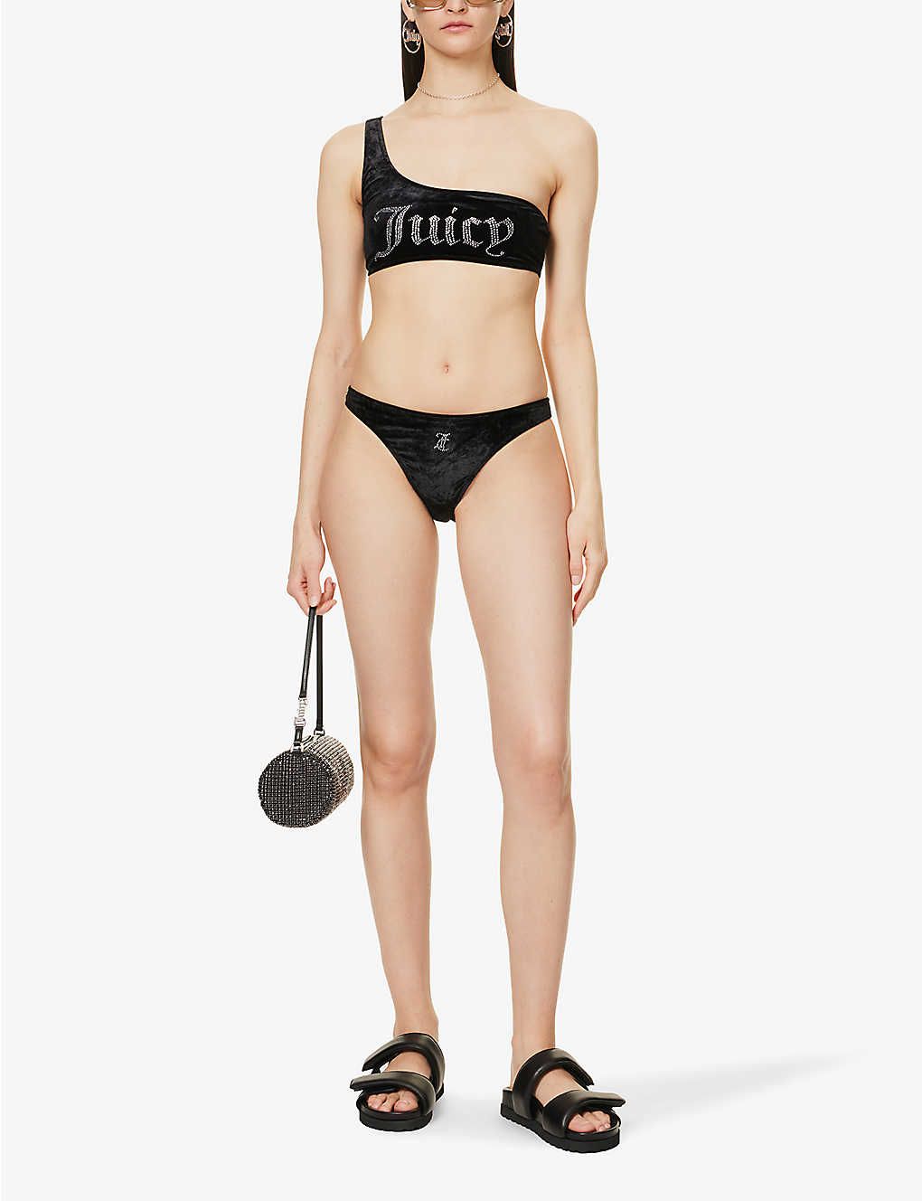 쥬시꾸뛰르 Jc Jocelyn 비키니 하의 블랙 JUICY COUTURE