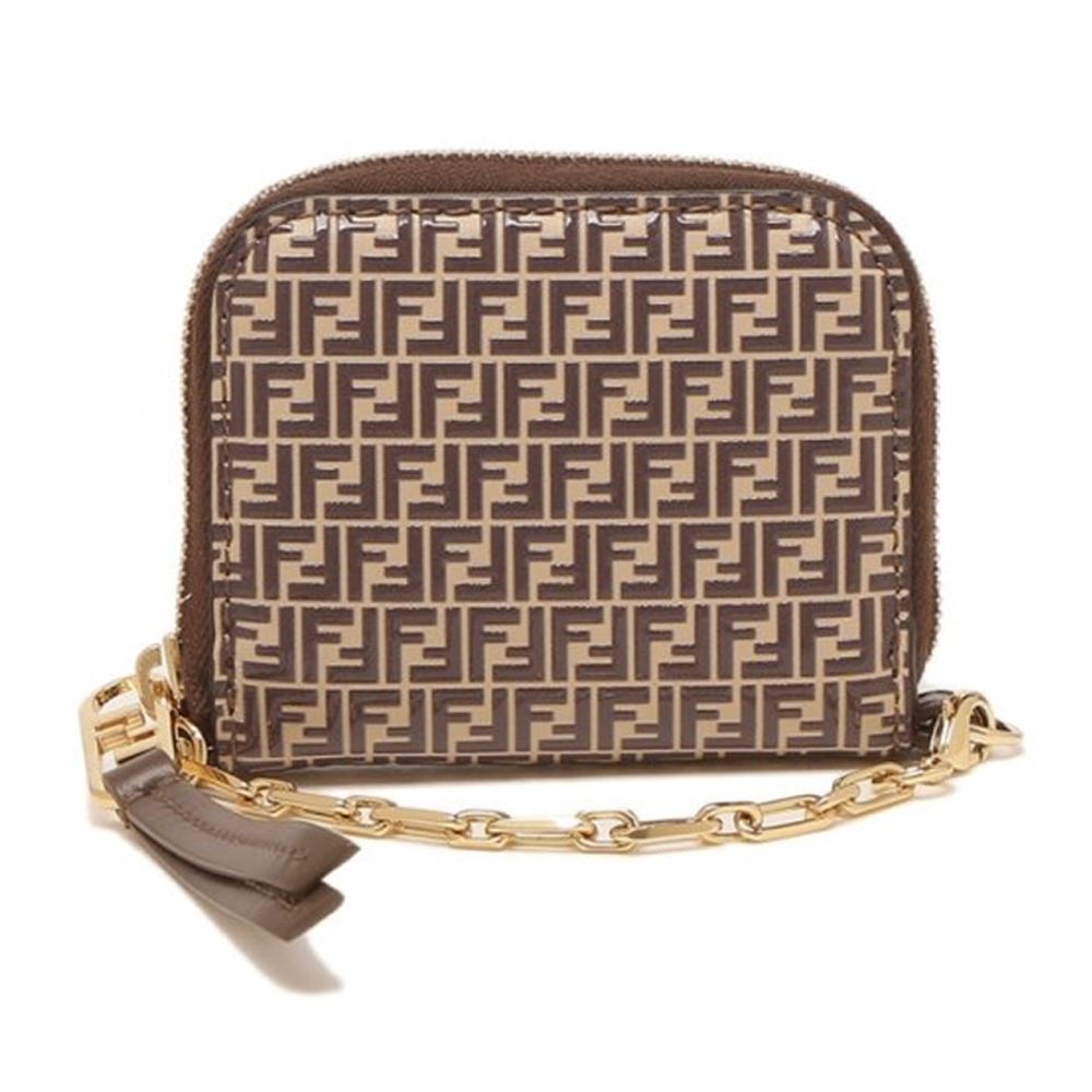 Fendi 8M0445 ADYM DIAMONDS Card holder Brown