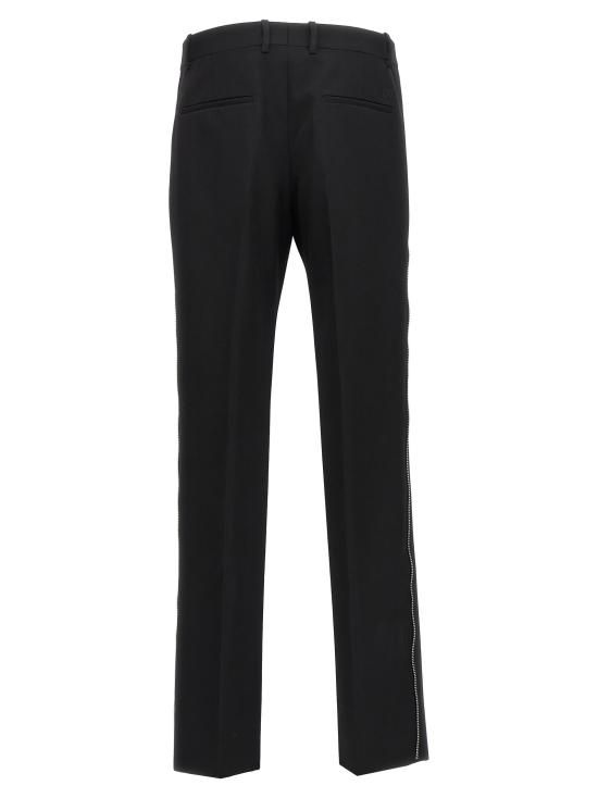 오프화이트 스트레이트 팬츠 OMCO023F23FAB00110101010 Black