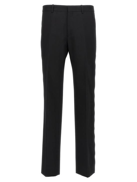 오프화이트 스트레이트 팬츠 OMCO023F23FAB00110101010 Black