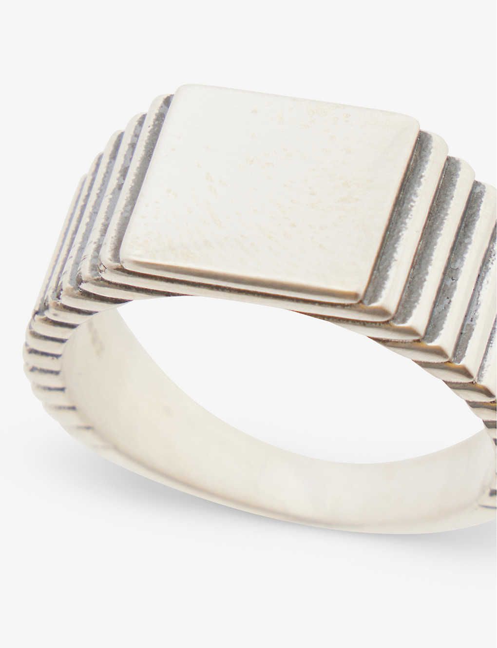 Pyramid 925 sterling-silver signet 반지 SERGE DENIMES
