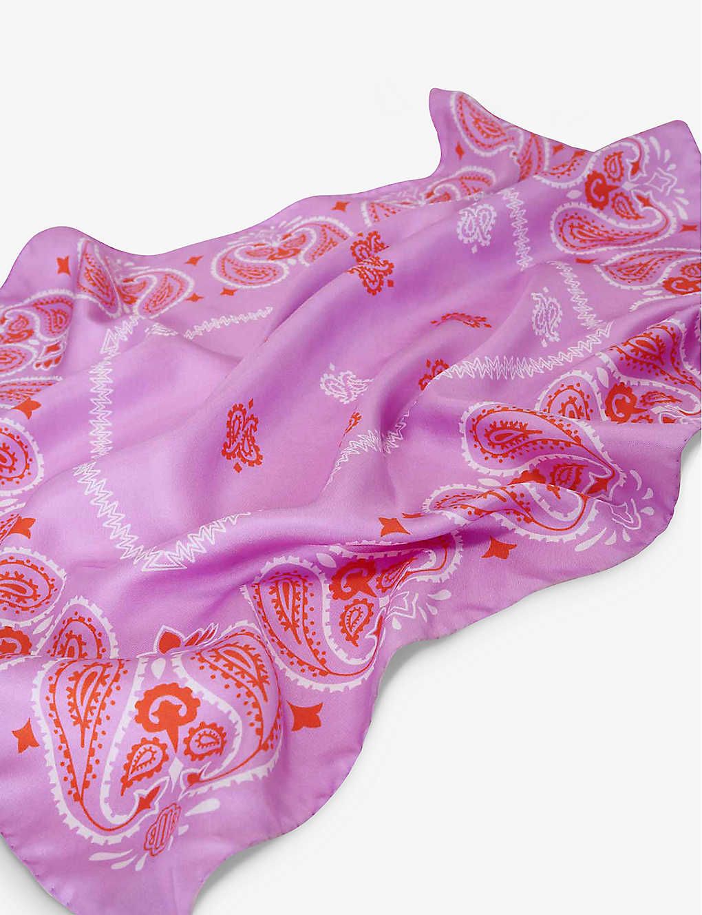 마쥬 Paisley-print silk b앤ana MAJE