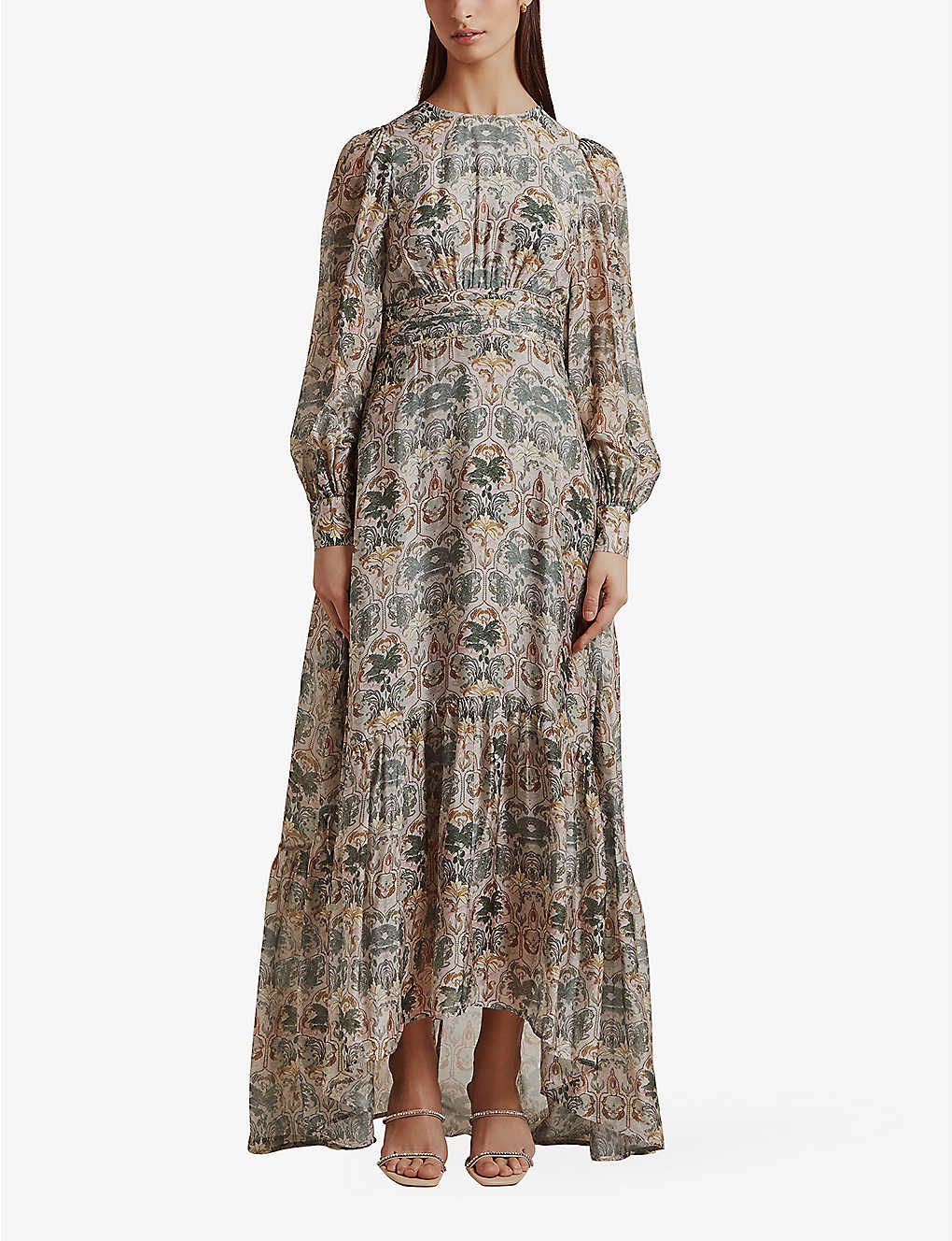 Meadow graphic-print woven 맥시 드레스 BY MALINA Villa
