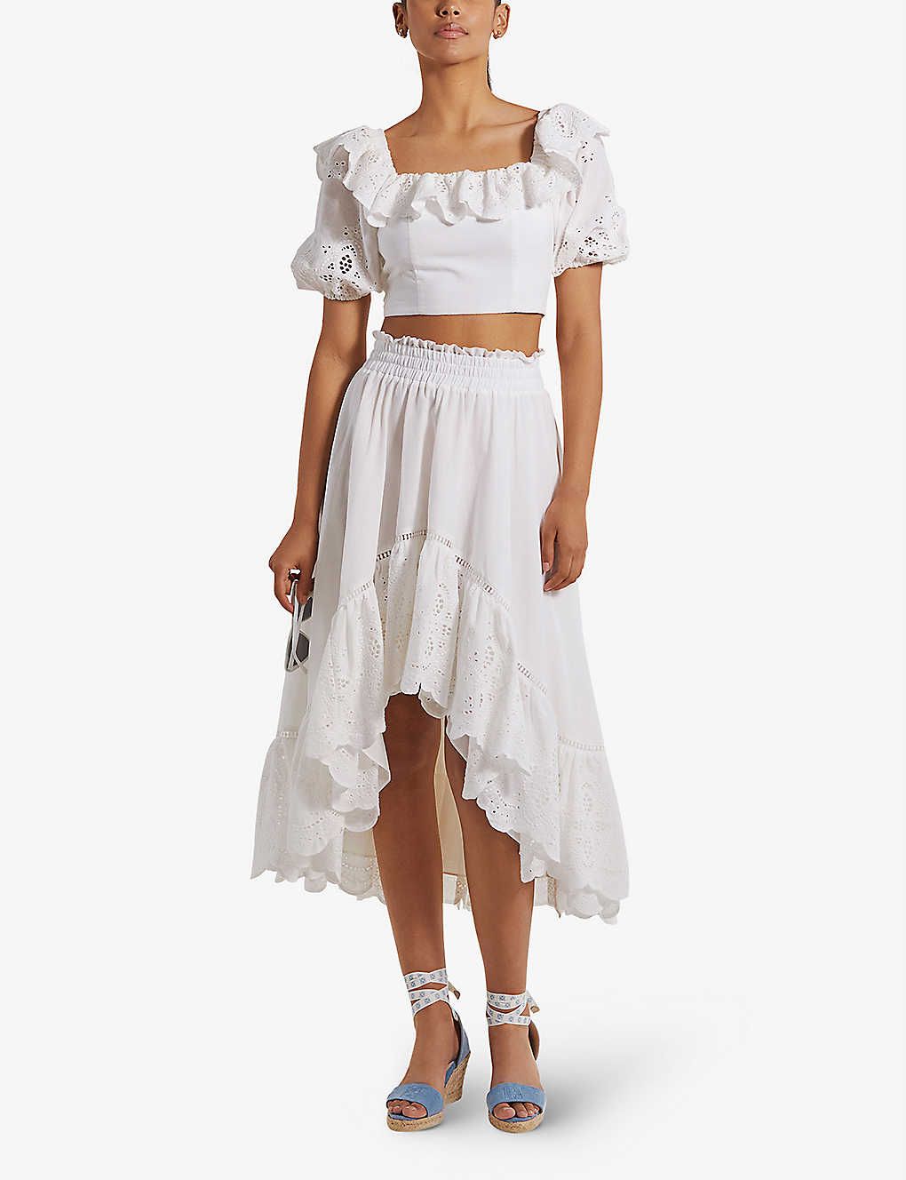 Gia frill 코튼 탑 BY MALINA WHITE