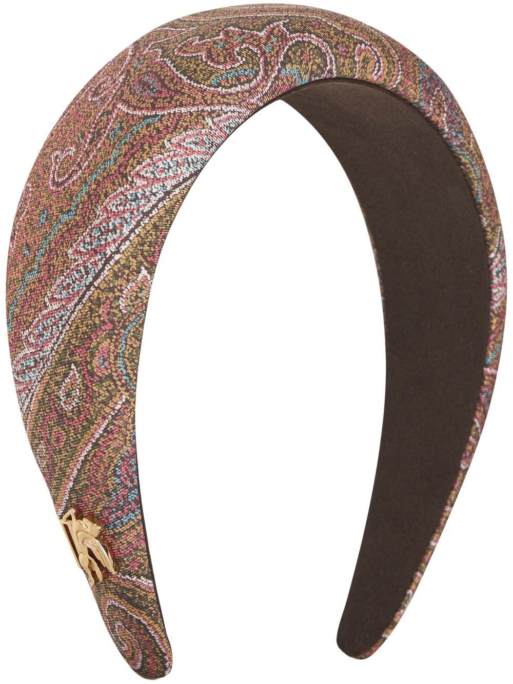 에트로paisley-print silk headband  ETRO