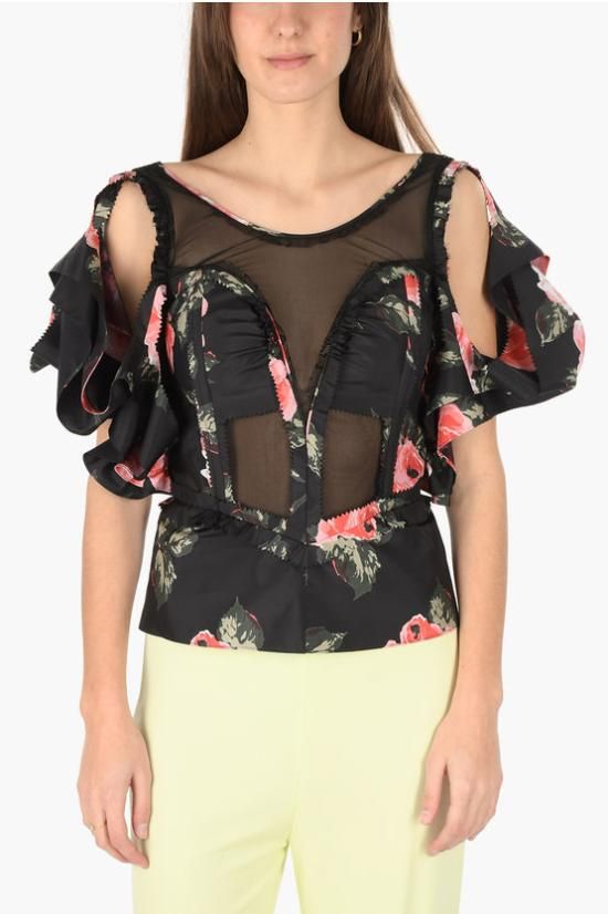 마르지엘라 블라우스 S29NC0400 S48880 001S Black