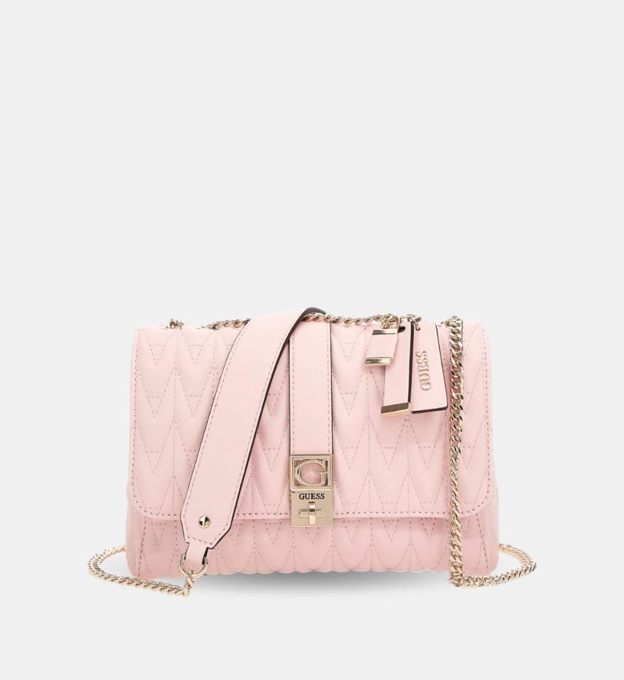 Pink Malia Mini Satchel Bag - GUESS