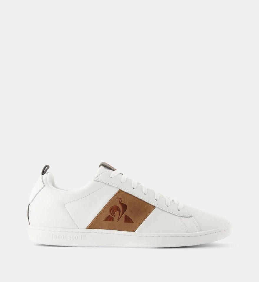 Le Coq Sportif-르꼬끄 스포르티브 Chaussure COURTCLASSIC WORKWEAR LEATHER Homme Blanc | TRENBE Le Coq Sportif-르꼬끄... 