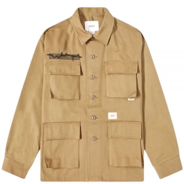 WTAPS JUNGLE 01 LS COTTON. TWILL (212WVDT-SHM02 BG) (정글 셔츠 01)