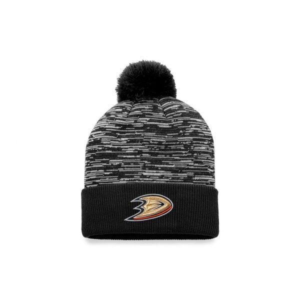 Toronto Blue Jays Fanatics Branded Cuffed Knit Hat with Pom - Gray