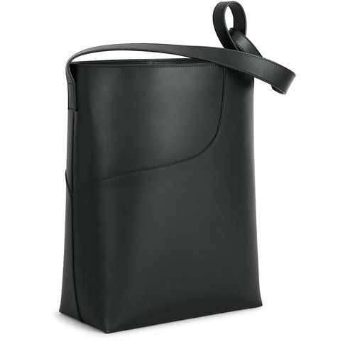 Pienza  leather large tote bag black ATP ATELIER