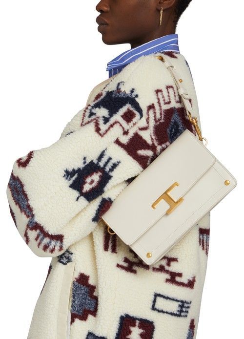 토즈Mini shoulder bag off-white TODS