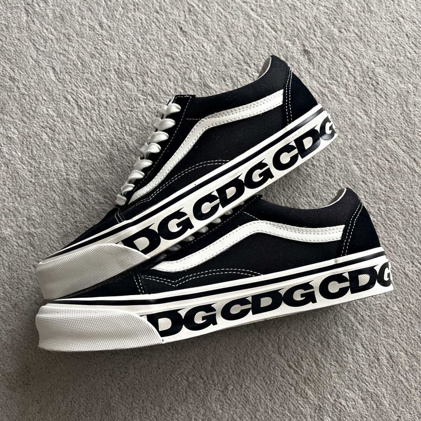 반스 볼트 x CDG OG 올드스쿨 LX 사이드 월 블랙