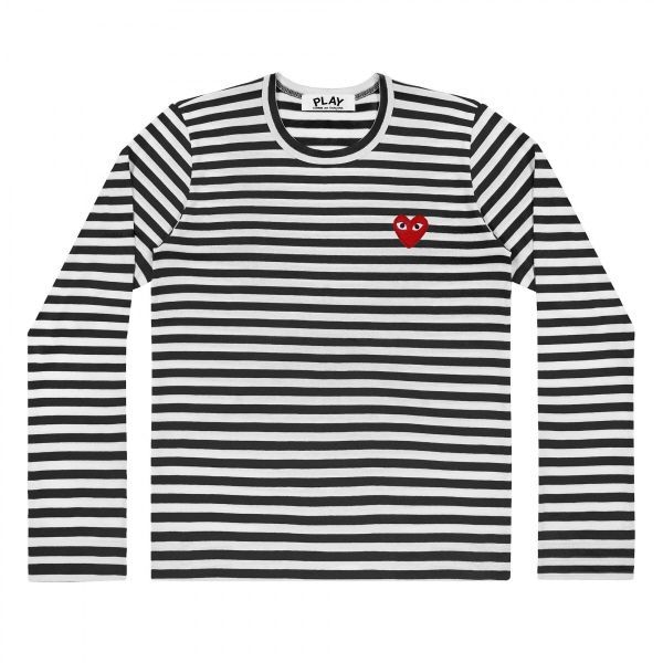 COMME des GARCONS border Long Sleeve Vintage Comme Des Garcons 