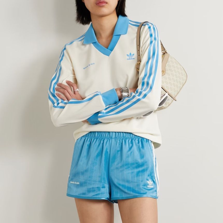 (W) 아디다스 x 스포티 앤 리치 롱슬리브 풋볼 저지 크림 화이트
